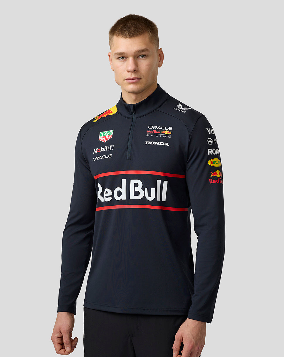 Oracle Red Bull Racing Unisex Teamline 1/4-Zip-Midlayer – Night Sky - Night Sky