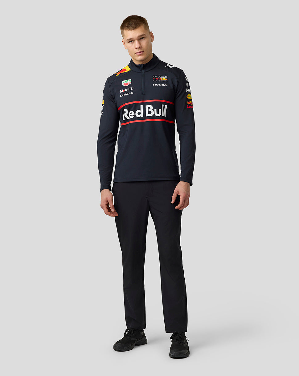 Oracle Red Bull Racing Unisex Teamline 1/4-Zip-Midlayer – Night Sky - Night Sky
