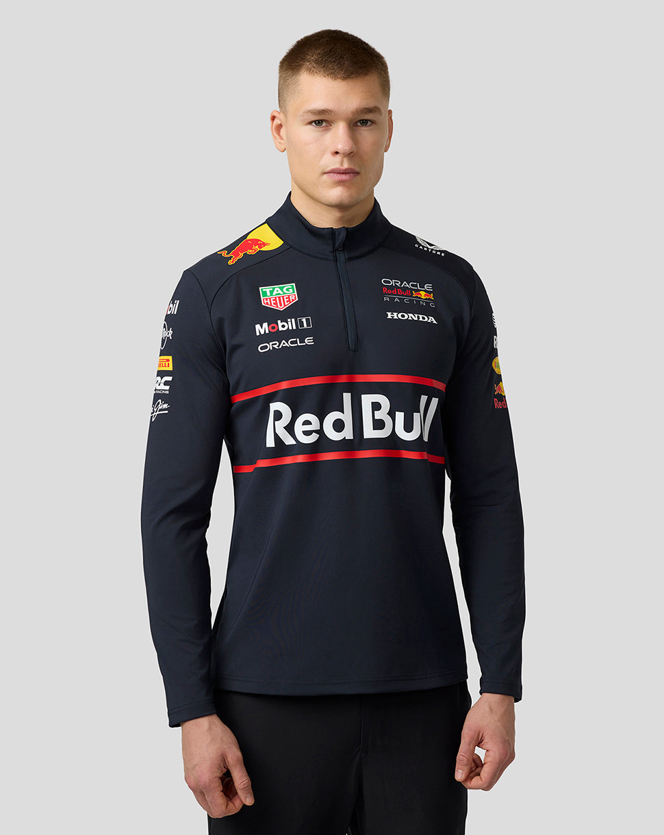 Oracle Red Bull Racing Unisex Teamline 1/4-Zip-Midlayer – Night Sky - Night Sky