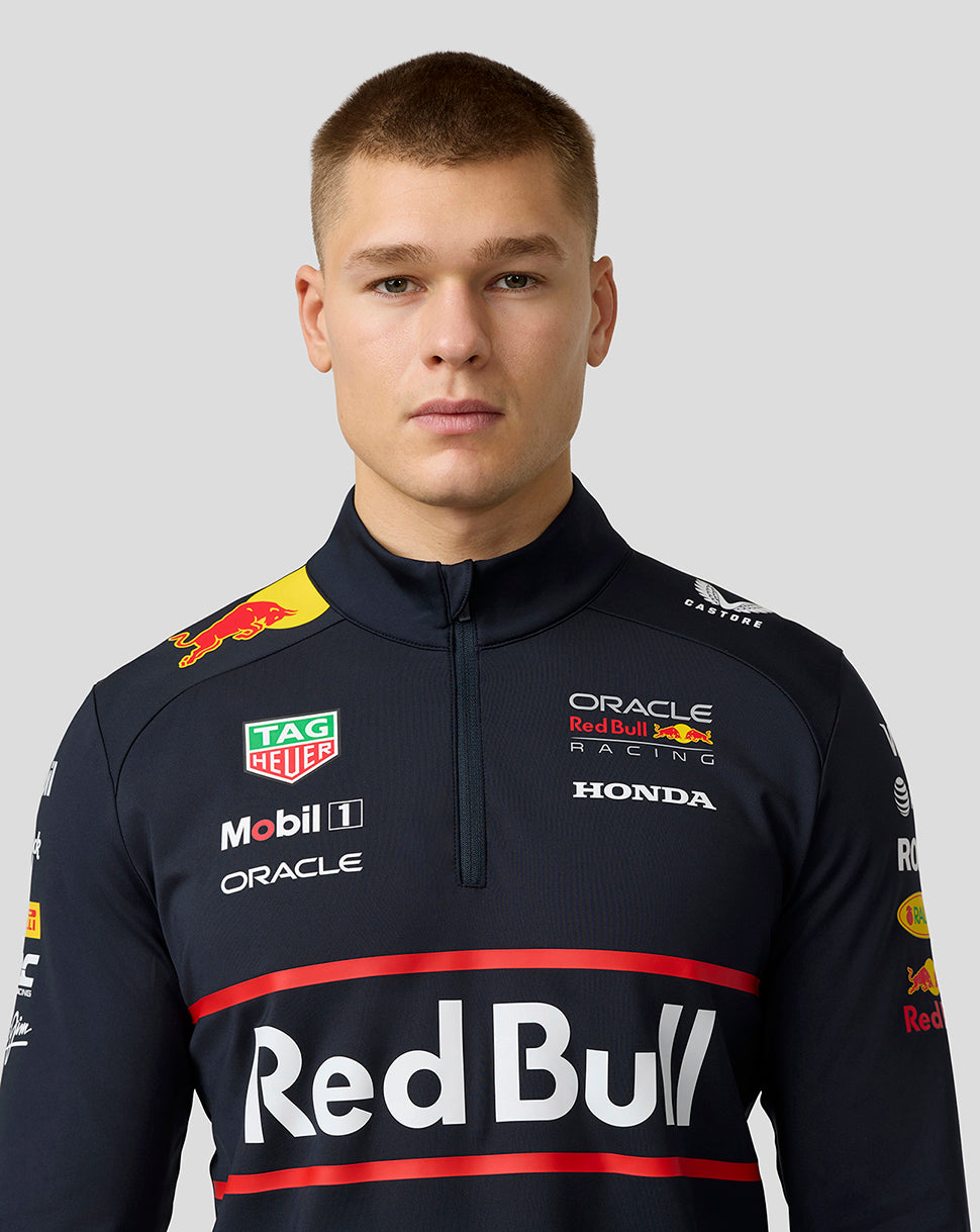Oracle Red Bull Racing Unisex Teamline 1/4-Zip-Midlayer – Night Sky - Night Sky
