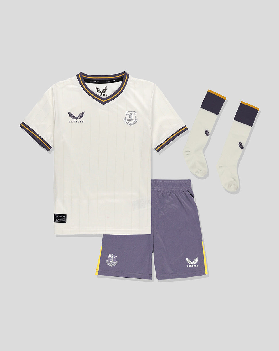 Equipación Everton 24/25 Tercera Nested Bebé - Blanco/Gris