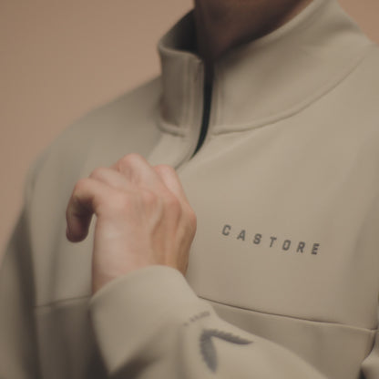 Flex Lifestyle 1/4 Zip - Mushroom/Gunmetal