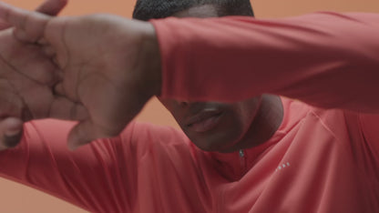 Breathable 1/4 Zip - Orange