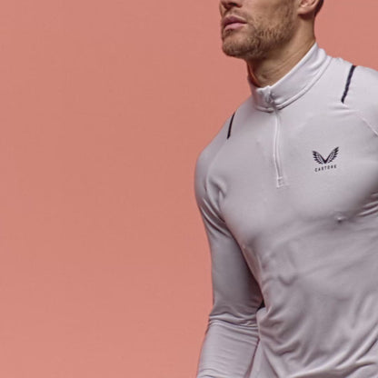 Men's Apex Training 1/4 Zip Top - White