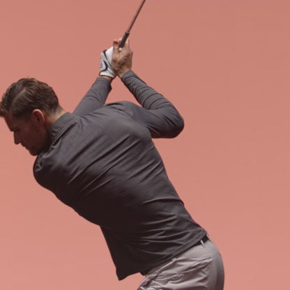 Men’s Golf LVS Quarter Zip Long Sleeve Top - Gunmetal