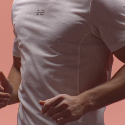 Men’s x Paul Smith Performance Engineered Knit Short Sleeve T-Shirt - Off White