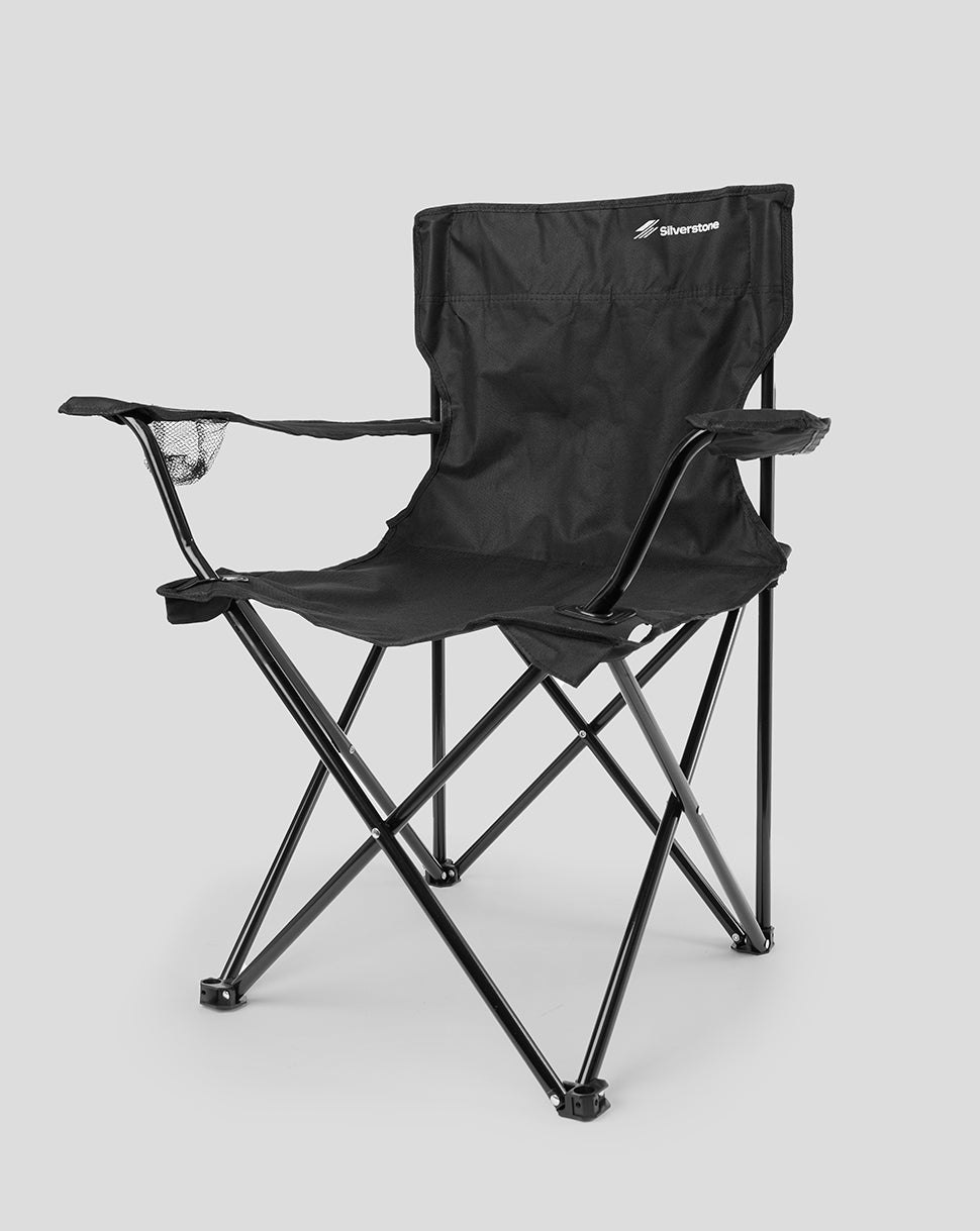 Schwarzer Silverstone Klappstuhl - Schwarz