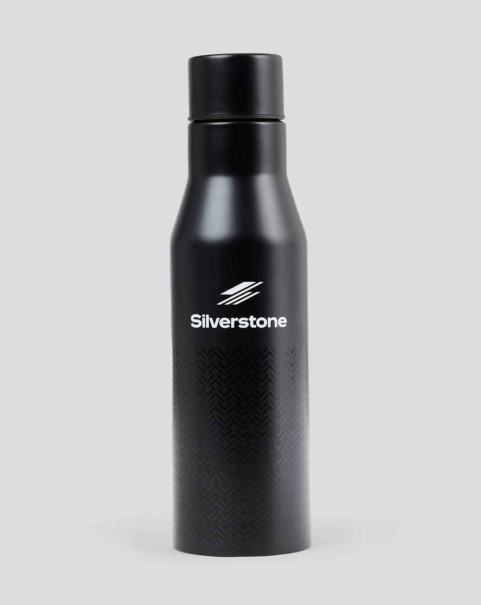 Schwarze Silverstone-Trinkflasche aus Aluminium - Schwarz