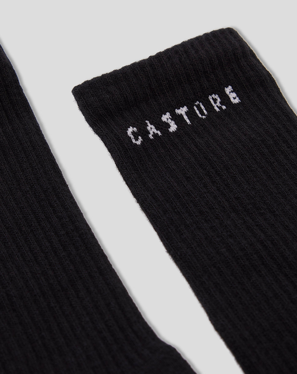 Black Crew Sock 2pk