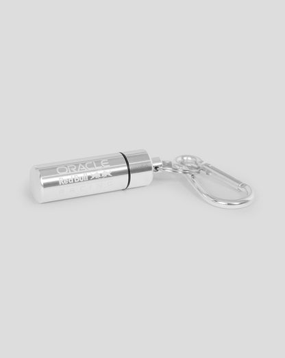 Oracle Red Bull Racing Ear Plug Canister Keyring & Earplugs - Silver