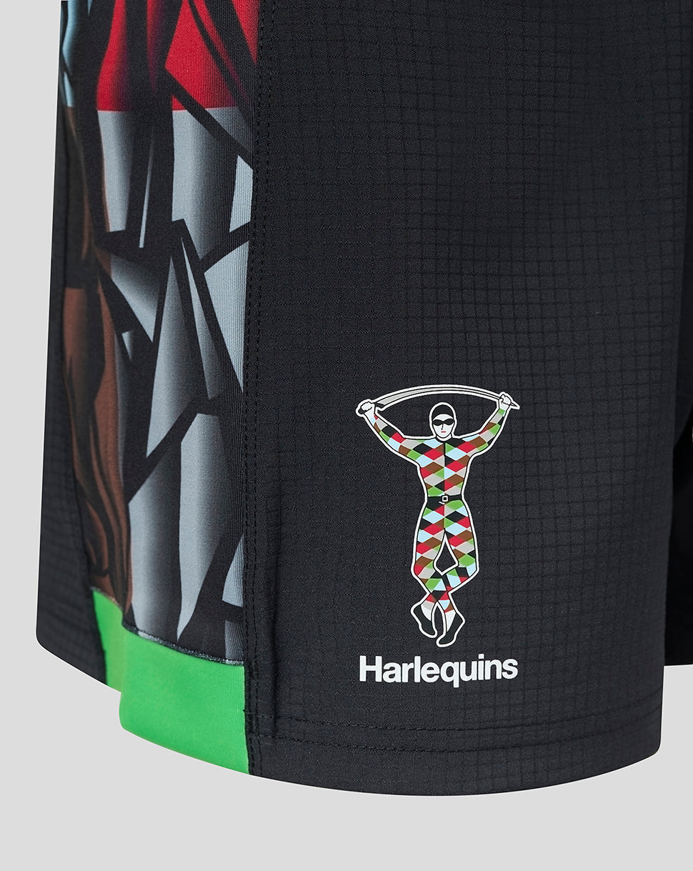 Harlequins Dames 23/24 Big Game Short - Zwart/Groen