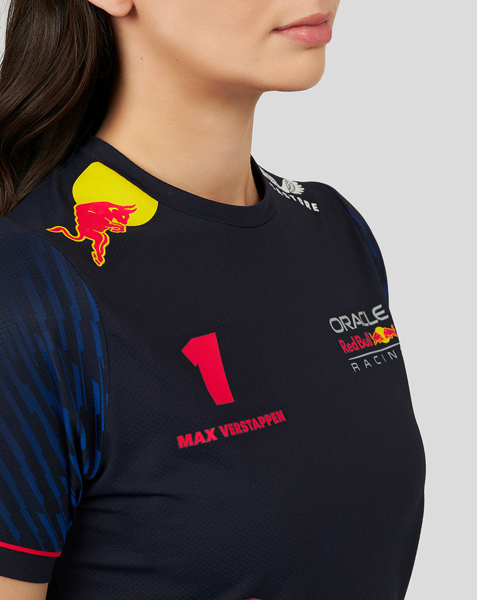 Oracle Red Bull Racing Womens T-Shirt Driver Max Verstappen - Night Sky
