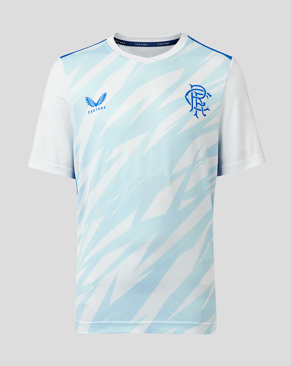 Rangers Junior 23/24 Players Home & Away Match Day T-Shirt - White/Blue