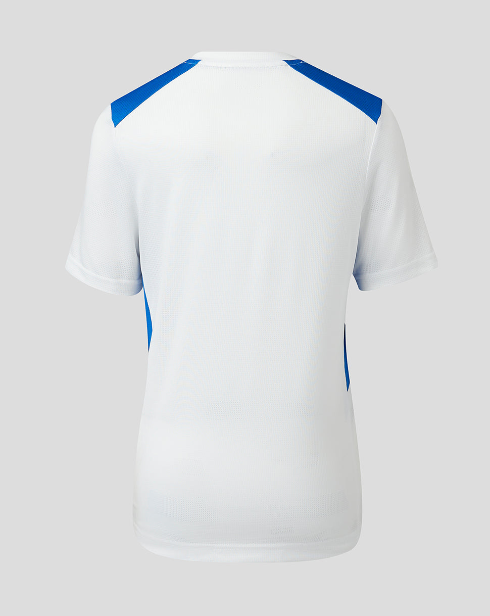Rangers Junior 23/24 Players Home & Away Match Day T-Shirt - White/Blue