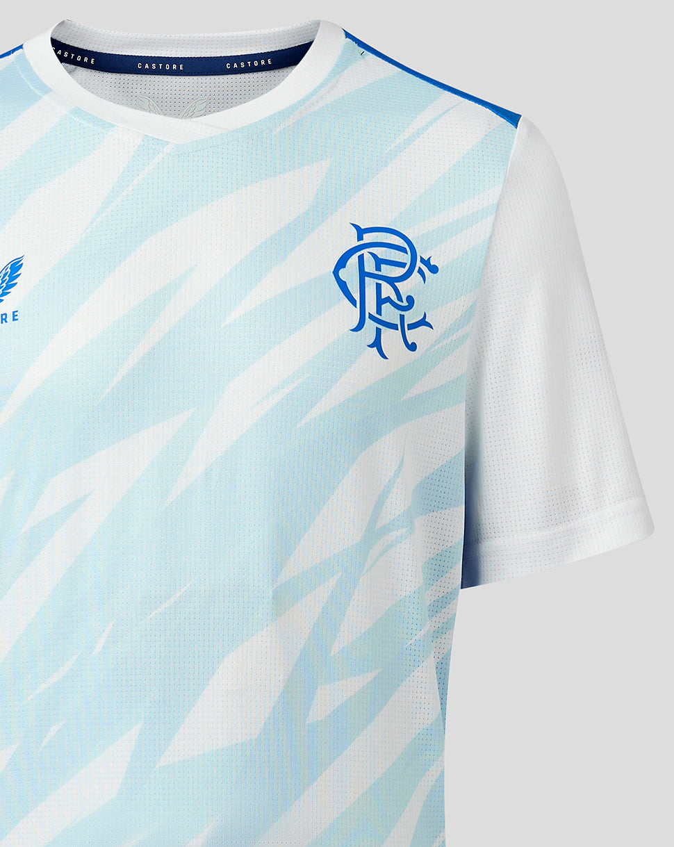 Rangers Junior 23/24 Players Home & Away Match Day T-Shirt - White/Blue