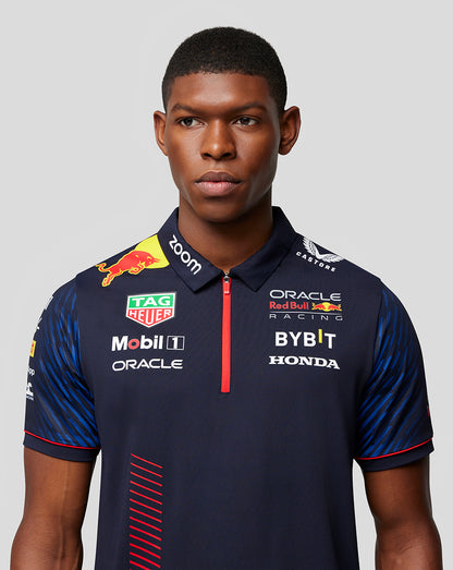 Men's Oracle Red Bull Racing Short Sleeve Polo Shirt - Night Sky