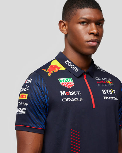 Men's Oracle Red Bull Racing Short Sleeve Polo Shirt - Night Sky