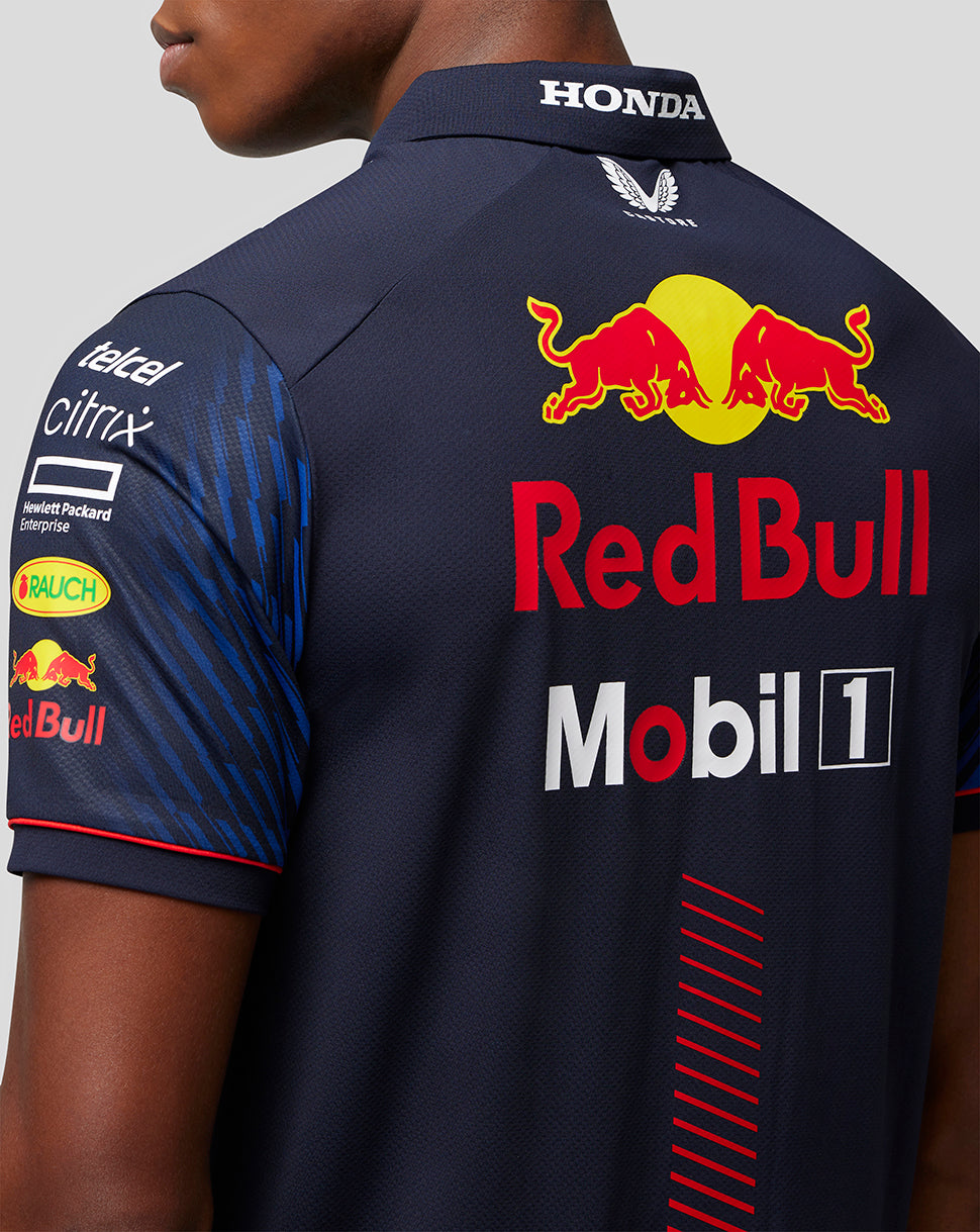 Men's Oracle Red Bull Racing Short Sleeve Polo Shirt - Night Sky