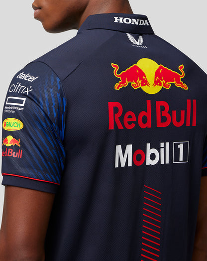 Men's Oracle Red Bull Racing Short Sleeve Polo Shirt - Night Sky