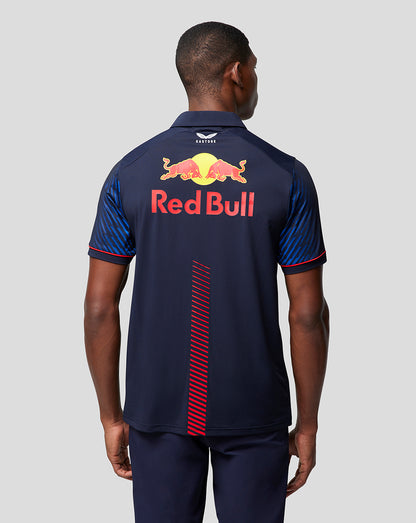 Oracle Red Bull Racing Mens Short Sleeve Polo Shirt Driver Max Verstappen - Night Sky