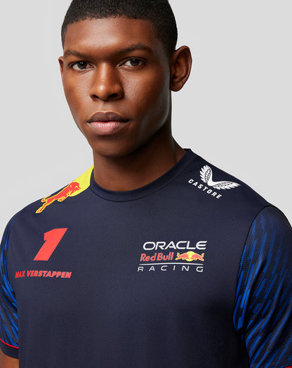 Oracle Red Bull Racing Mens T-Shirt Driver Max Verstappen - Night Sky