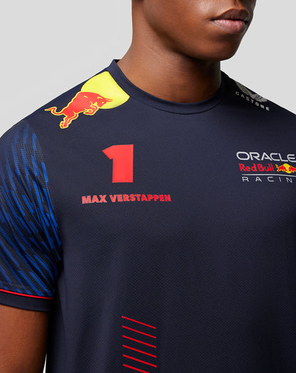 Oracle Red Bull Racing Mens T-Shirt Driver Max Verstappen - Night Sky