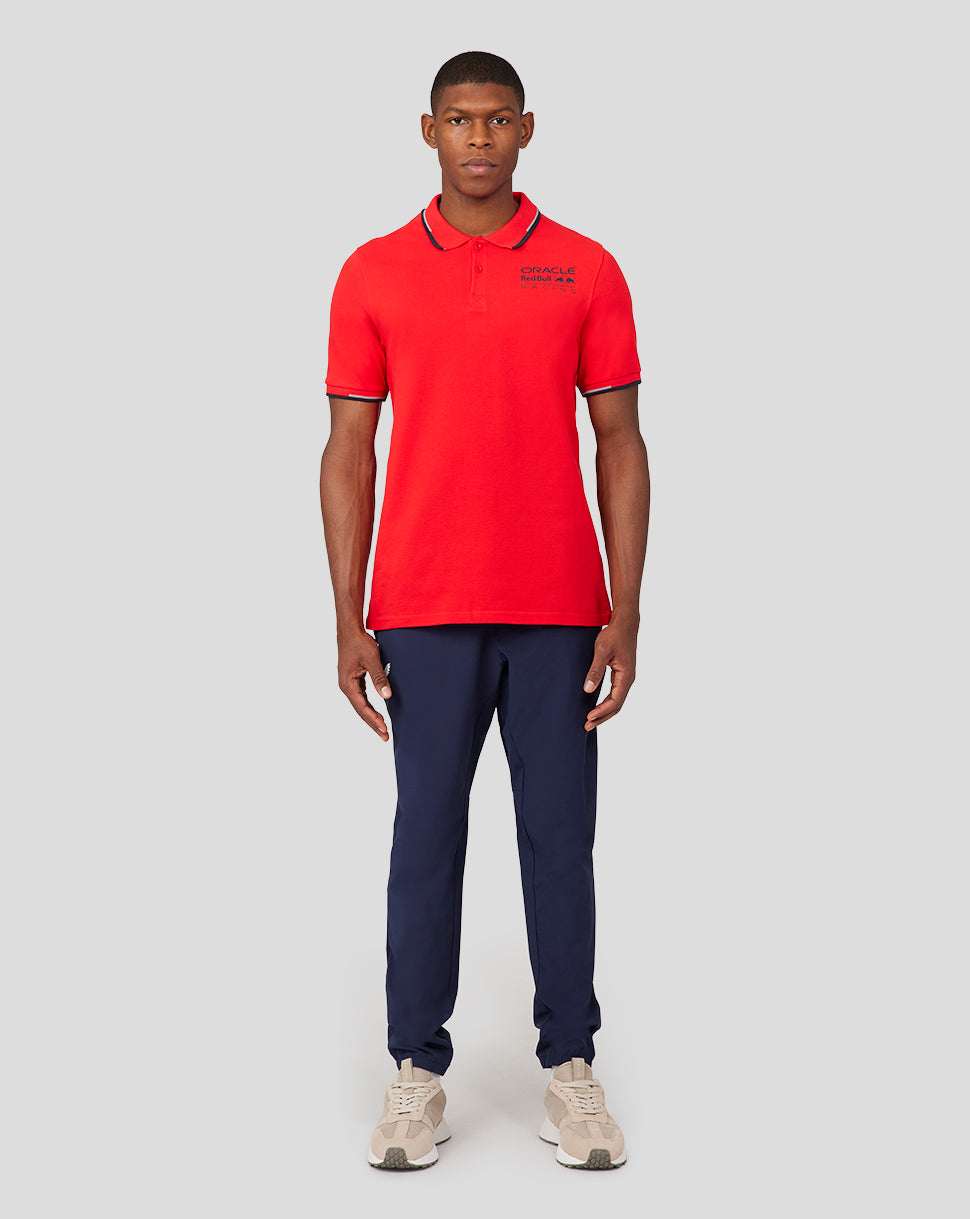 Oracle Red Bull Racing Unisex Core Poloshirt – Flammendes Scharlachrot - Flame Scarlet