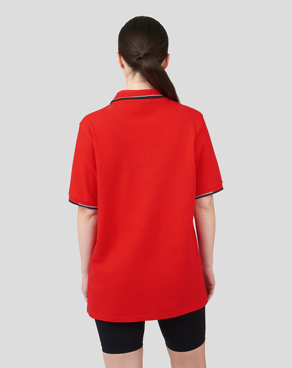 Oracle Red Bull Racing Unisex Core Poloshirt – Flammendes Scharlachrot - Flame Scarlet
