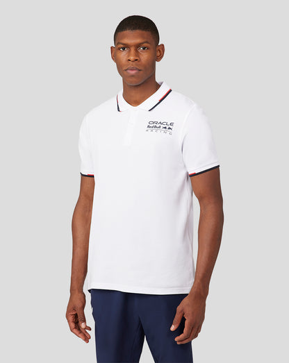 White Oracle Red Bull Racing polo shirt