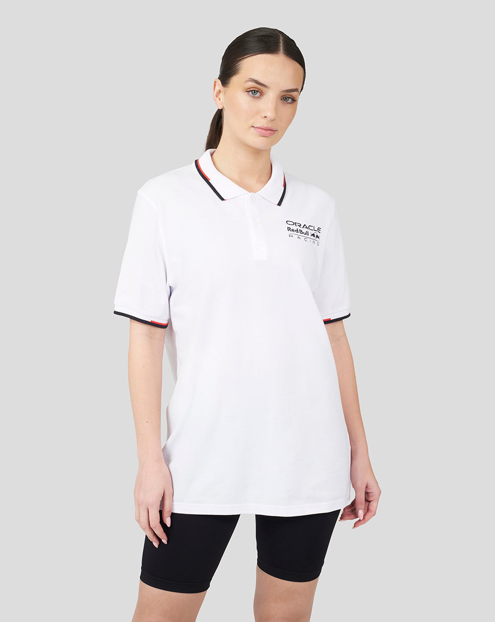 Oracle Red Bull Racing Unisex Core Polo - White