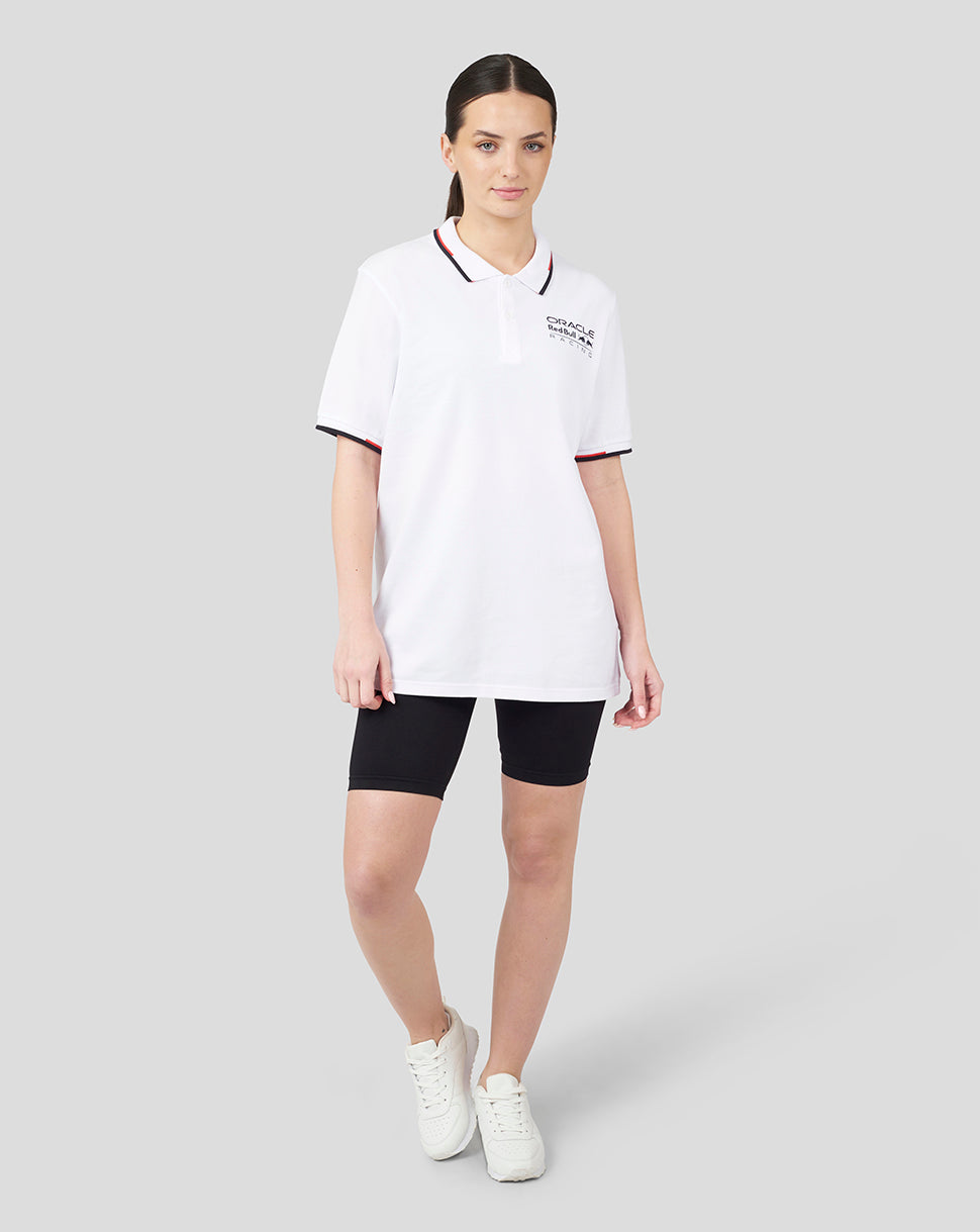 Oracle Red Bull Racing Unisex Core Poloshirt – Weiss - Weiss