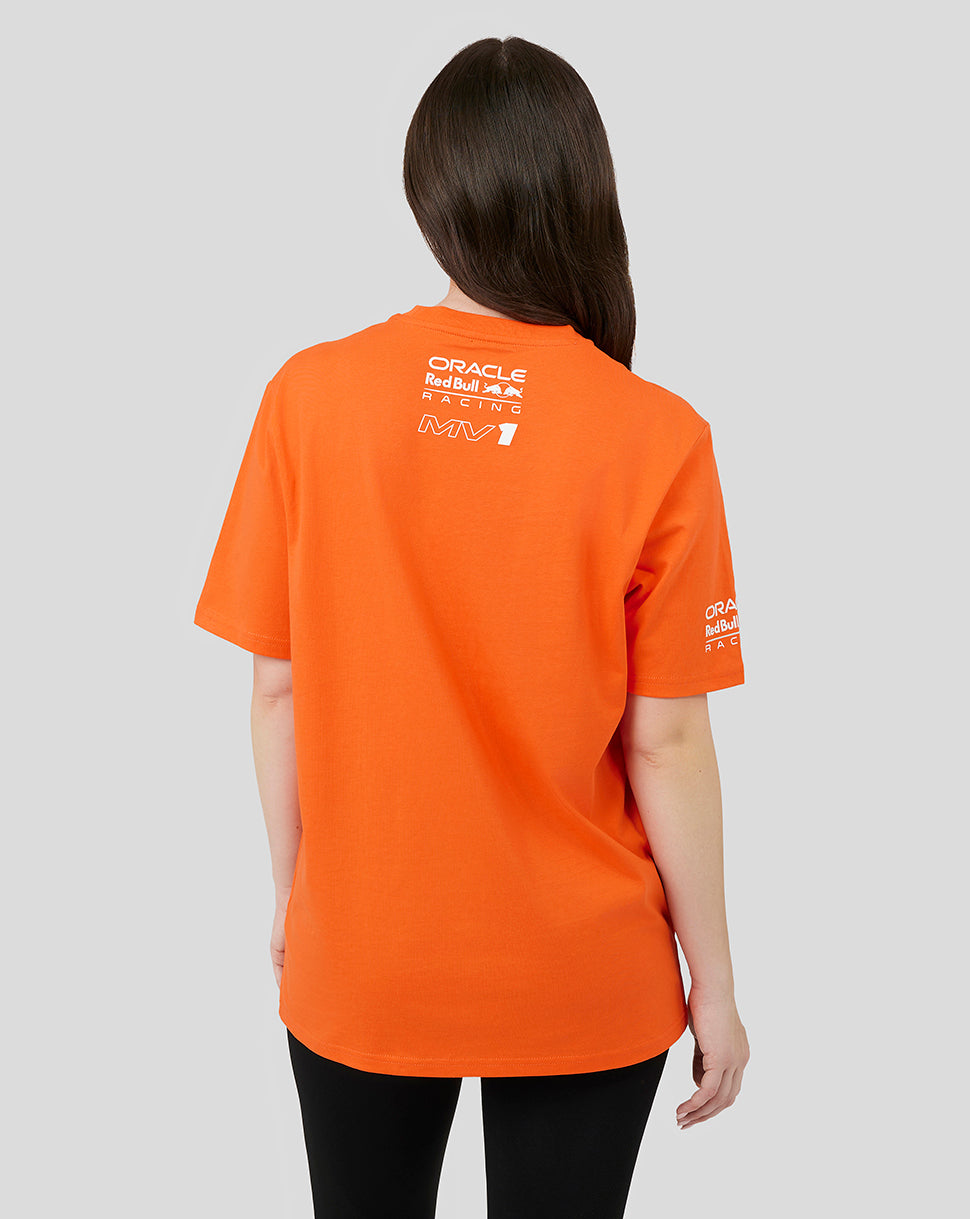 Oracle Red Bull Racing Unisex Driver Max Verstappen T-Shirt – Exotisches Orange - Exotic Orange
