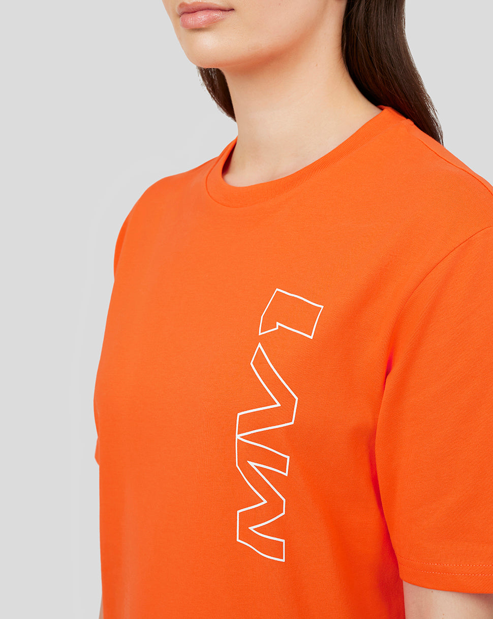 Oracle Red Bull Racing Unisex Driver Max Verstappen T-Shirt - Exotic Orange