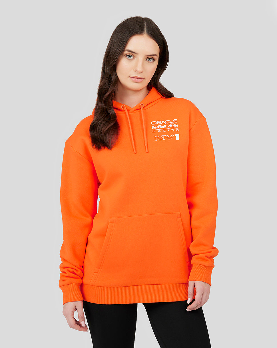 Sudadera con capucha Oracle Red Bull Racing Unisex Driver Max Verstappen – Naranja exótico - Exotic Orange