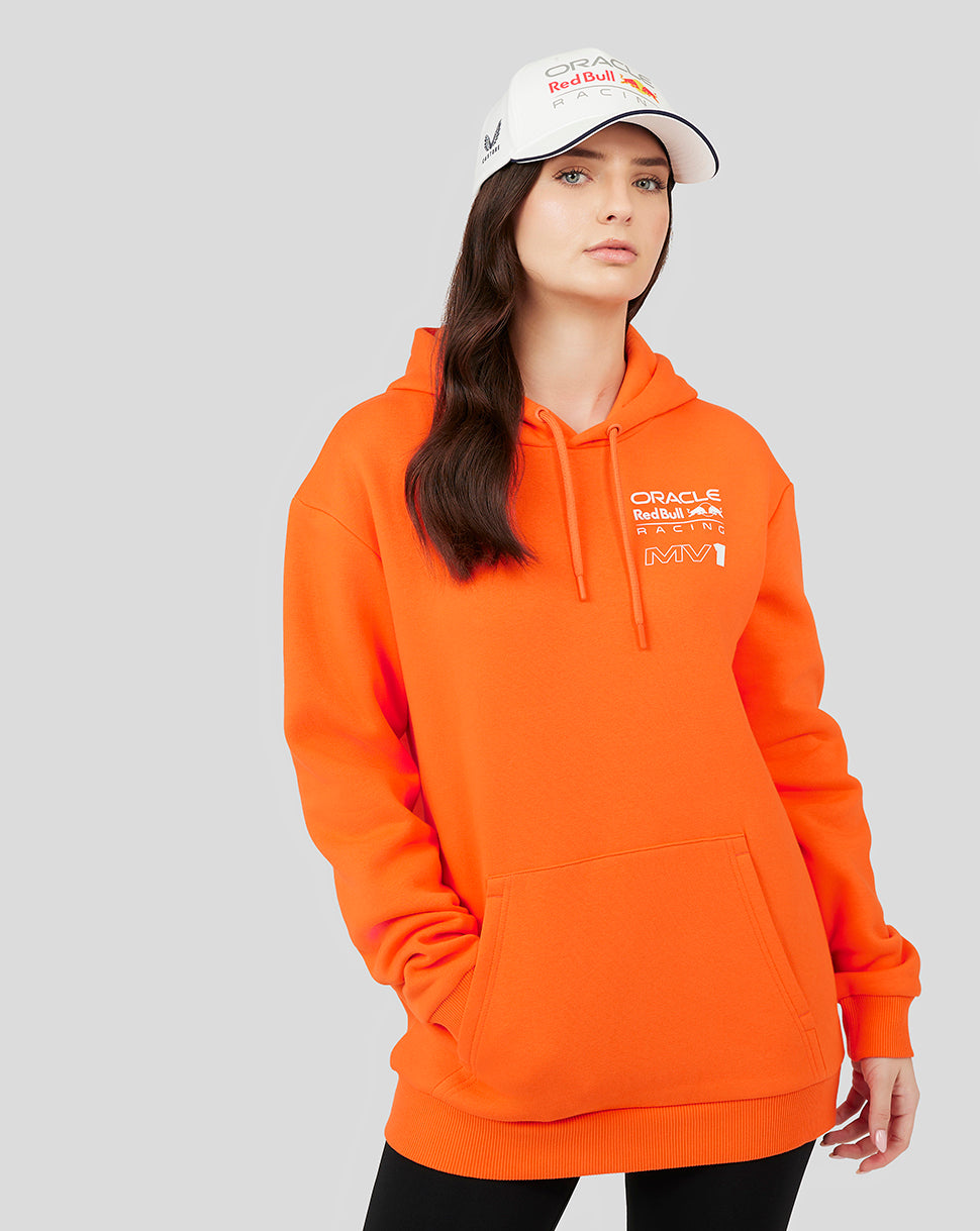 Sudadera con capucha Oracle Red Bull Racing Unisex Driver Max Verstappen – Naranja exótico - Exotic Orange