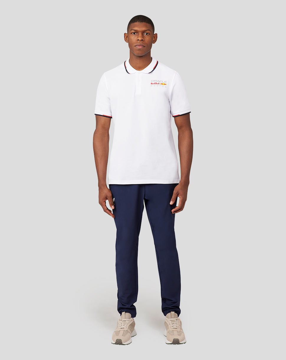 Polo Oracle Red Bull Racing Unisex Core Full Colour Logotipo – Blanco - Blanco