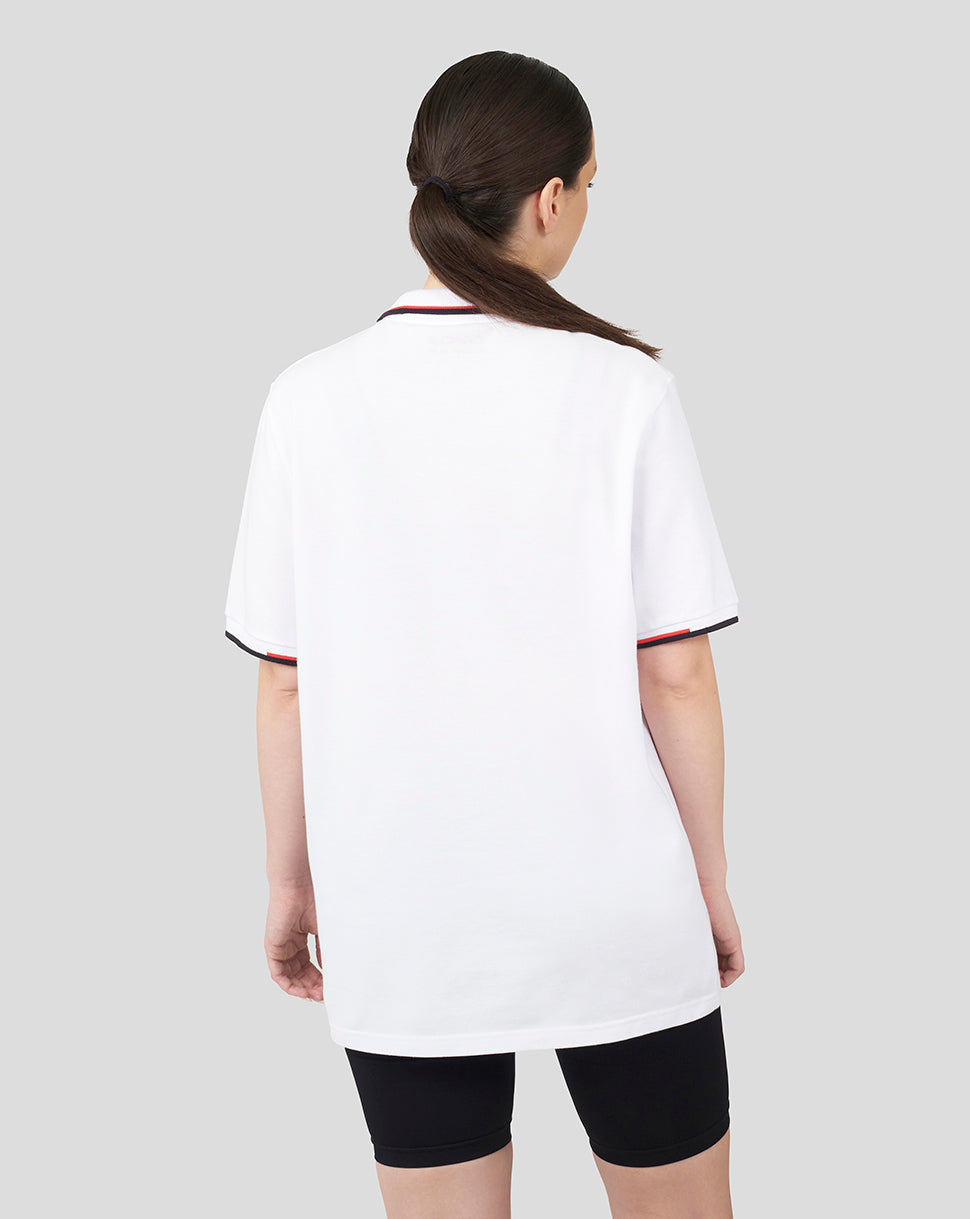 Polo Oracle Red Bull Racing Unisex Core Full Colour Logotipo – Blanco - Blanco