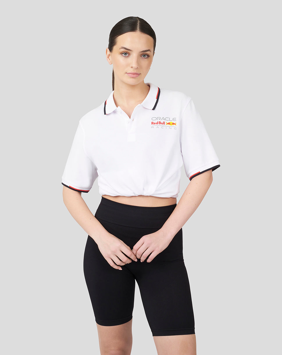 Polo Oracle Red Bull Racing Unisex Core Full Colour Logotipo – Blanco - Blanco
