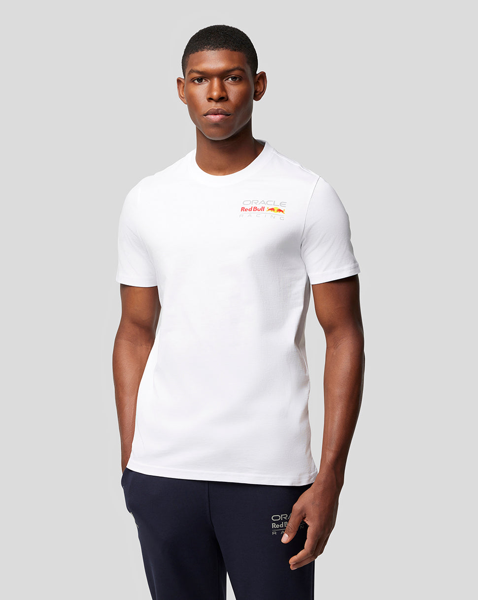 Oracle Red Bull Racing Unisex Core T-Shirt Full Colour Logo – Weiss - Weiss