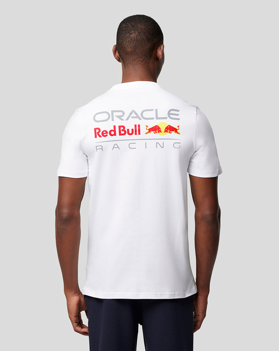 Oracle Red Bull Racing Unisex Core T-Shirt Full Colour Logo – Weiss - Weiss