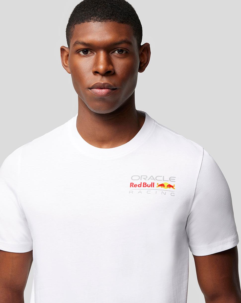 Oracle Red Bull Racing Unisex Core T-Shirt Full Colour Logo – Weiss - Weiss