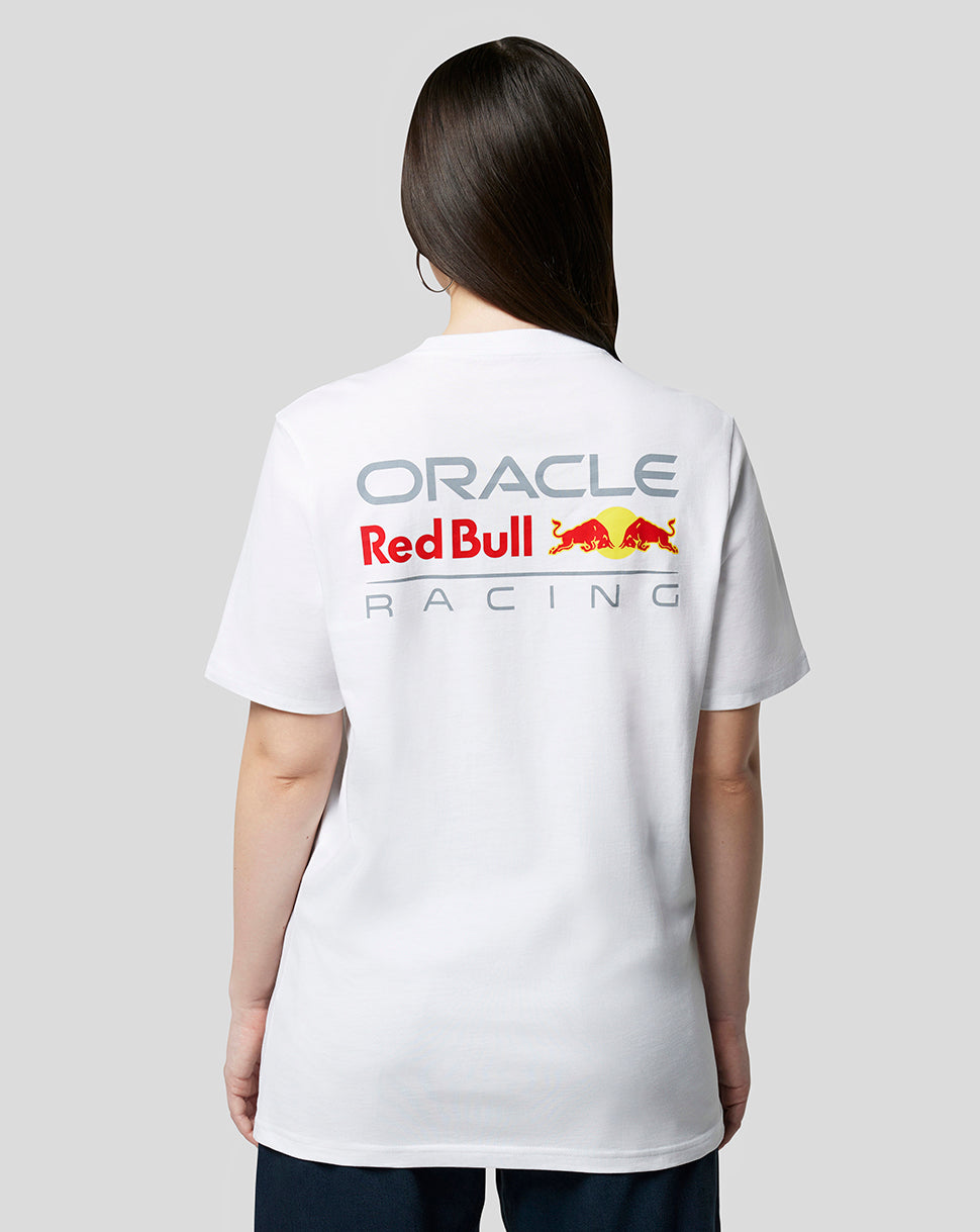 Oracle Red Bull Racing Unisex Core T-Shirt Full Colour Logo – Weiss - Weiss