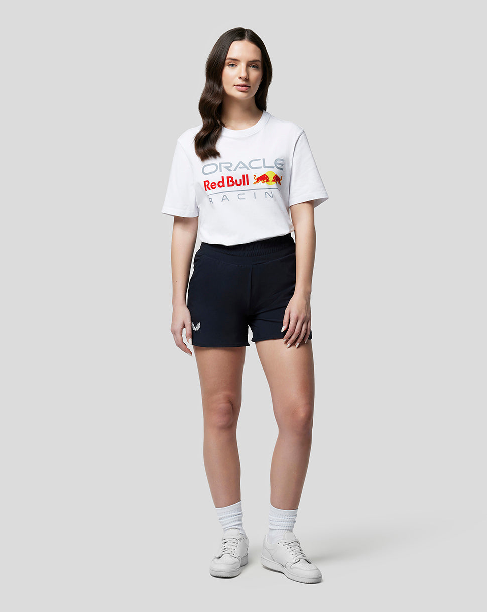Oracle Red Bull Racing Unisex T-Shirt mit grossem Frontlogo – Weiss - Weiss