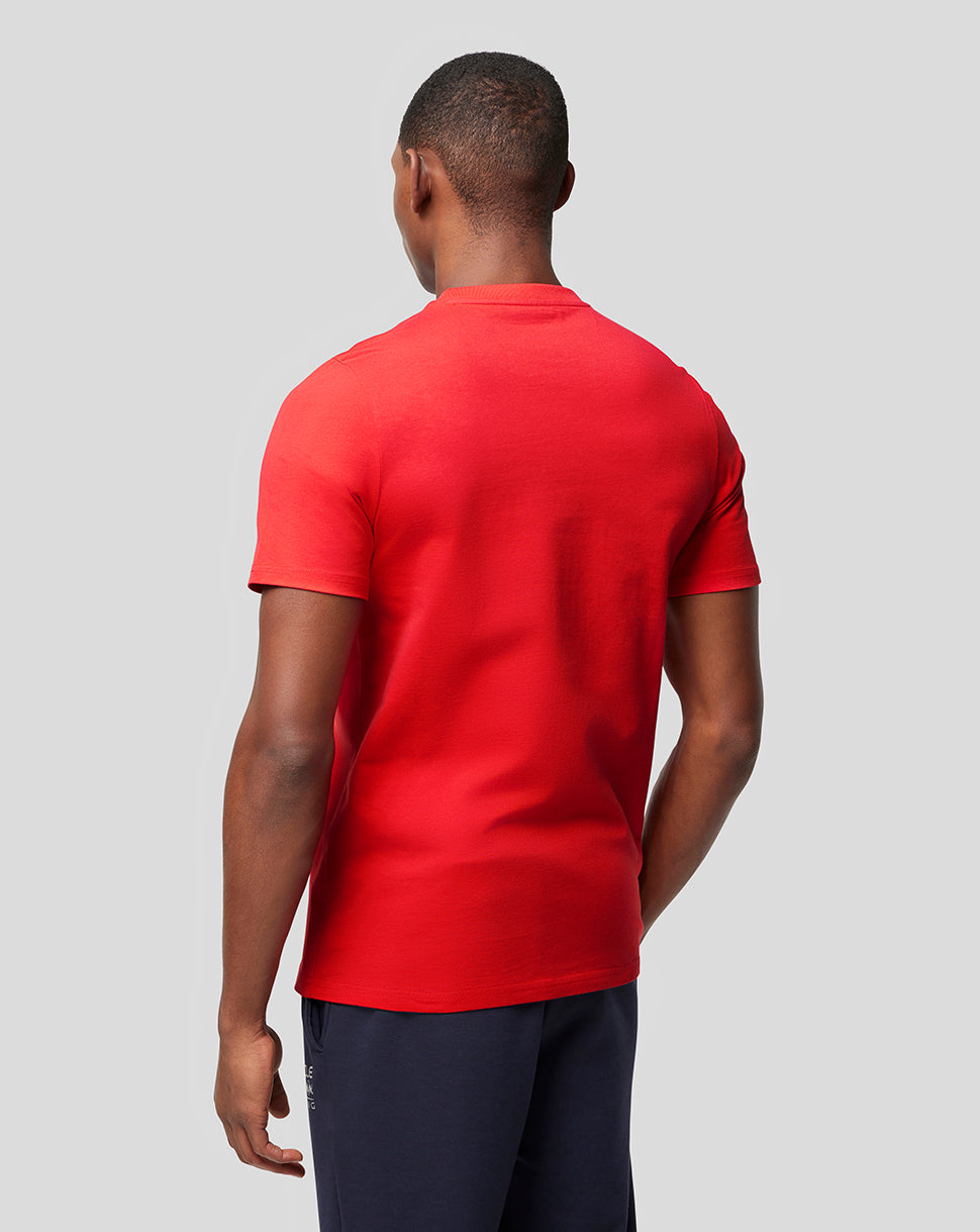 Oracle Red Bull Racing Unisex T-Shirt mit grossem Frontlogo – Flame Scarlet - Flame Scarlet
