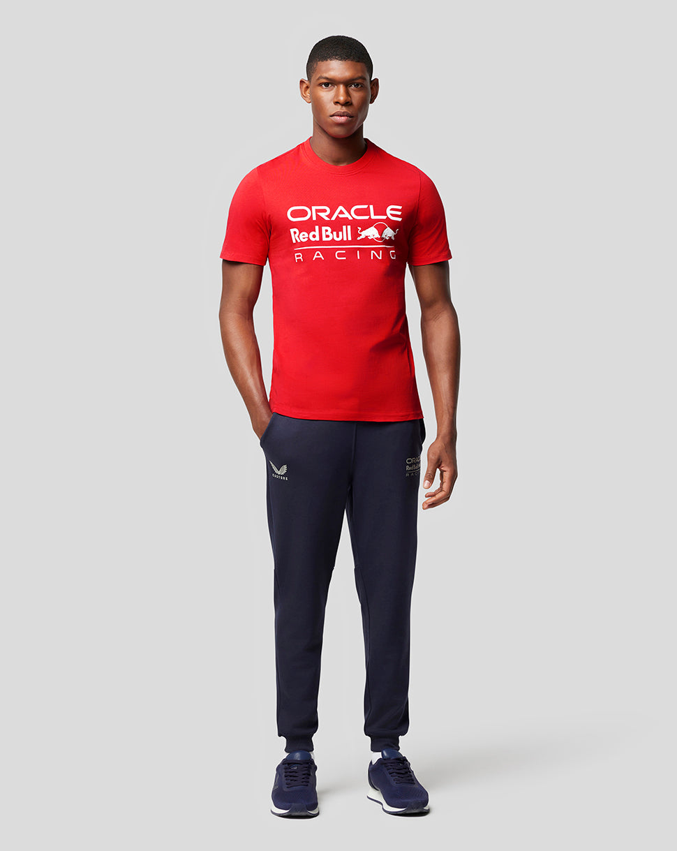 Oracle Red Bull Racing Unisex T-Shirt mit grossem Frontlogo – Flame Scarlet - Flame Scarlet