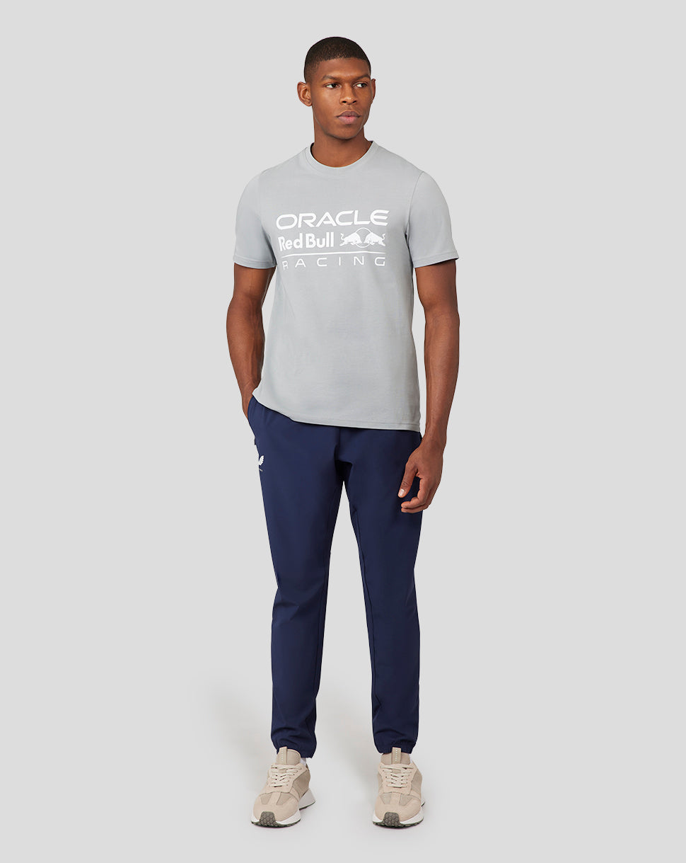 Oracle Red Bull Racing Unisex T-Shirt mit grossem Frontlogo – Grau - Grau