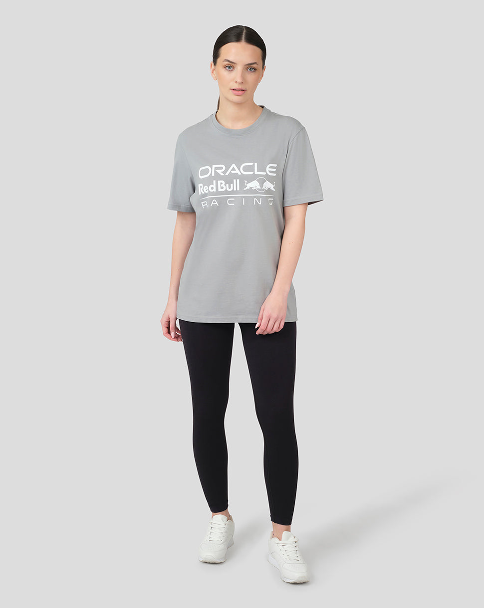 Oracle Red Bull Racing Unisex Large Front Logo T-Shirt - Grey